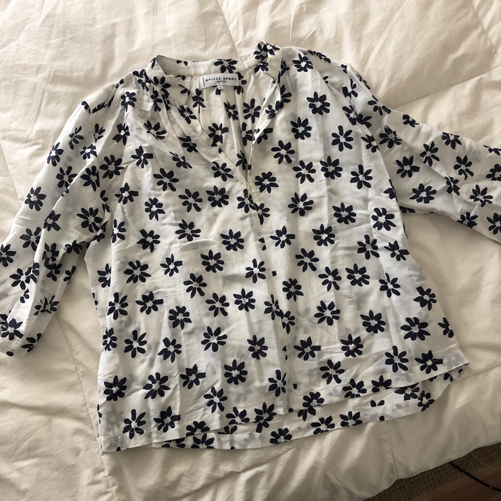 Apiece Apart Shirred Agata top